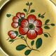 9 assiettes plates en céramique française k&g luneville, ø 24,8 cm