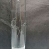 Trio de soliflores en verre ciselé