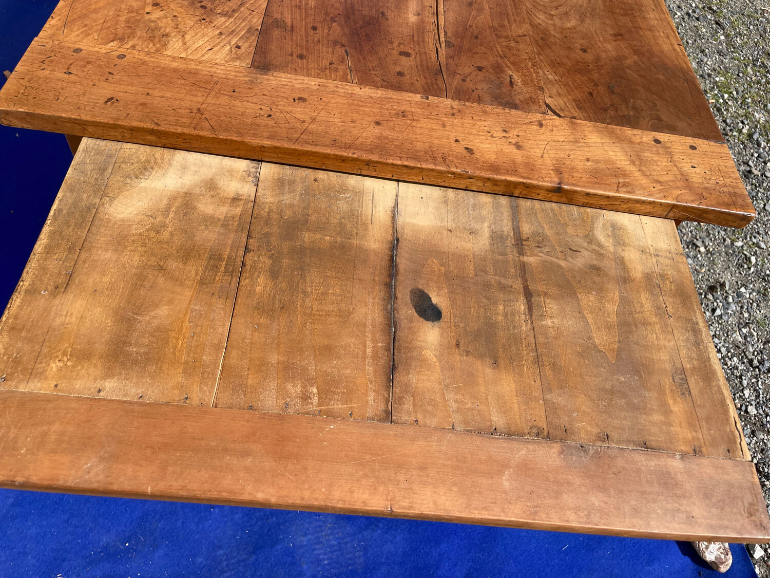 Rectangular farmhouse table in millwood early 20th century