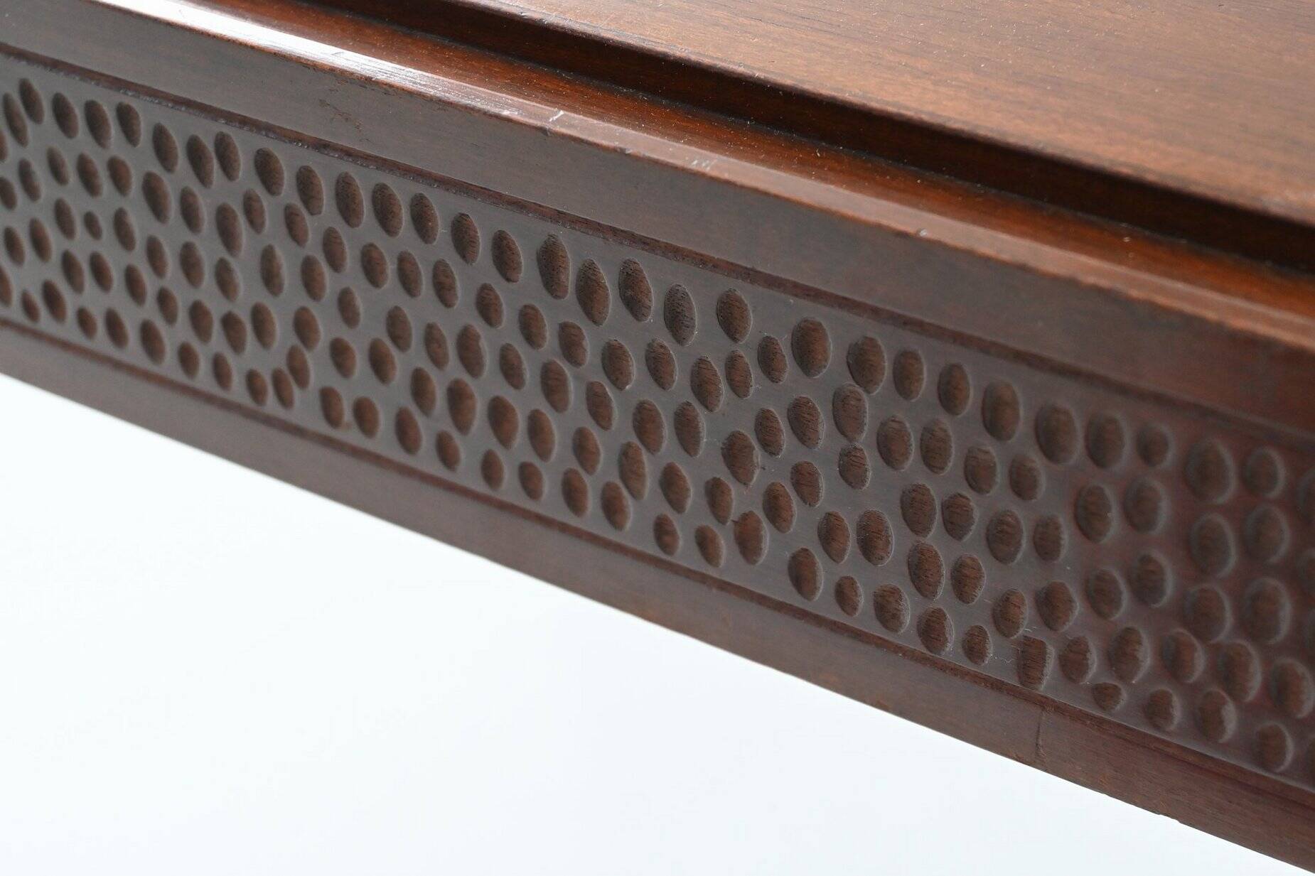 Vittorio Dassi style Italian coffee table in mahogany, Italy, 1960