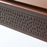 Vittorio Dassi style Italian coffee table in mahogany, Italy, 1960