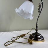 Antique tulip lamp
