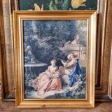 Reproduction on canvas by watteau