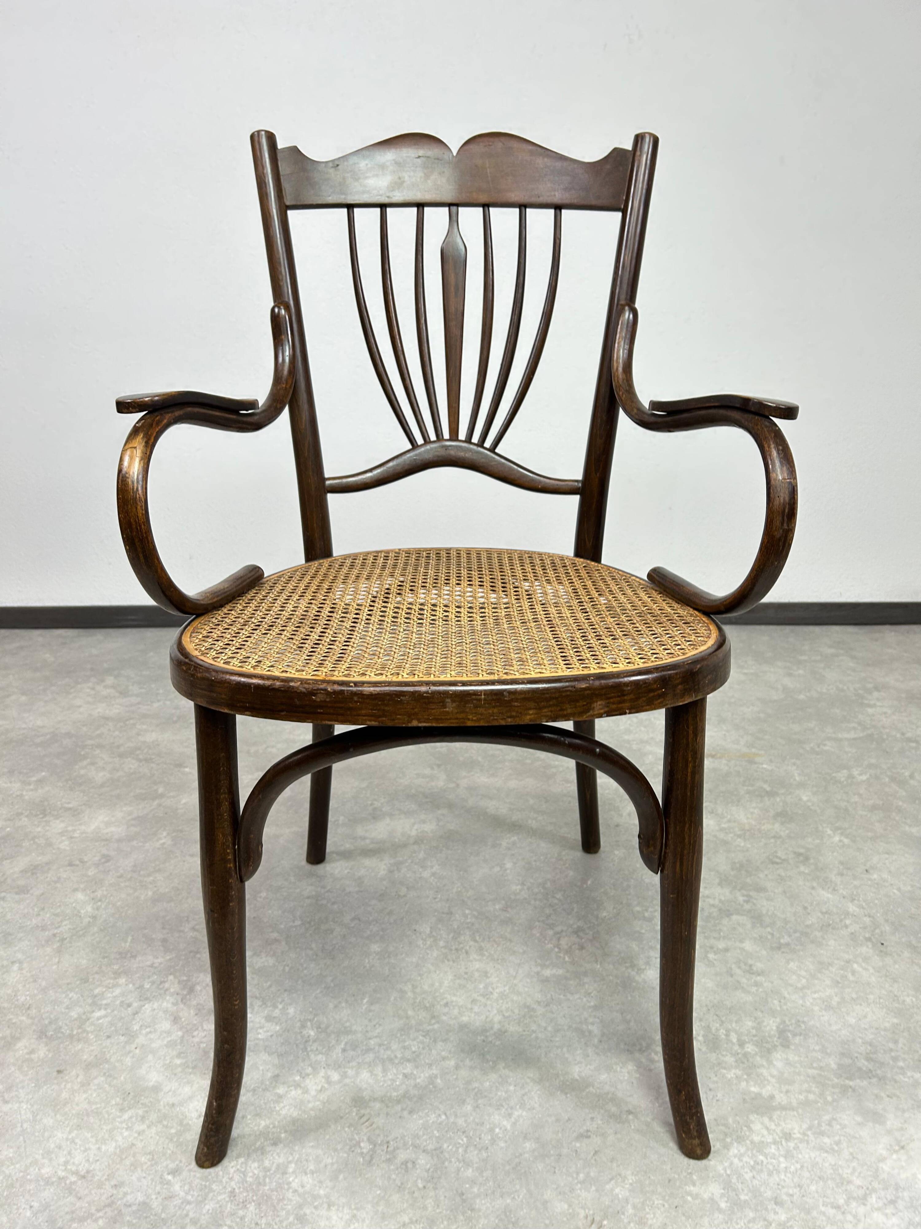 Art Nouveau seating group by Fischel Austria