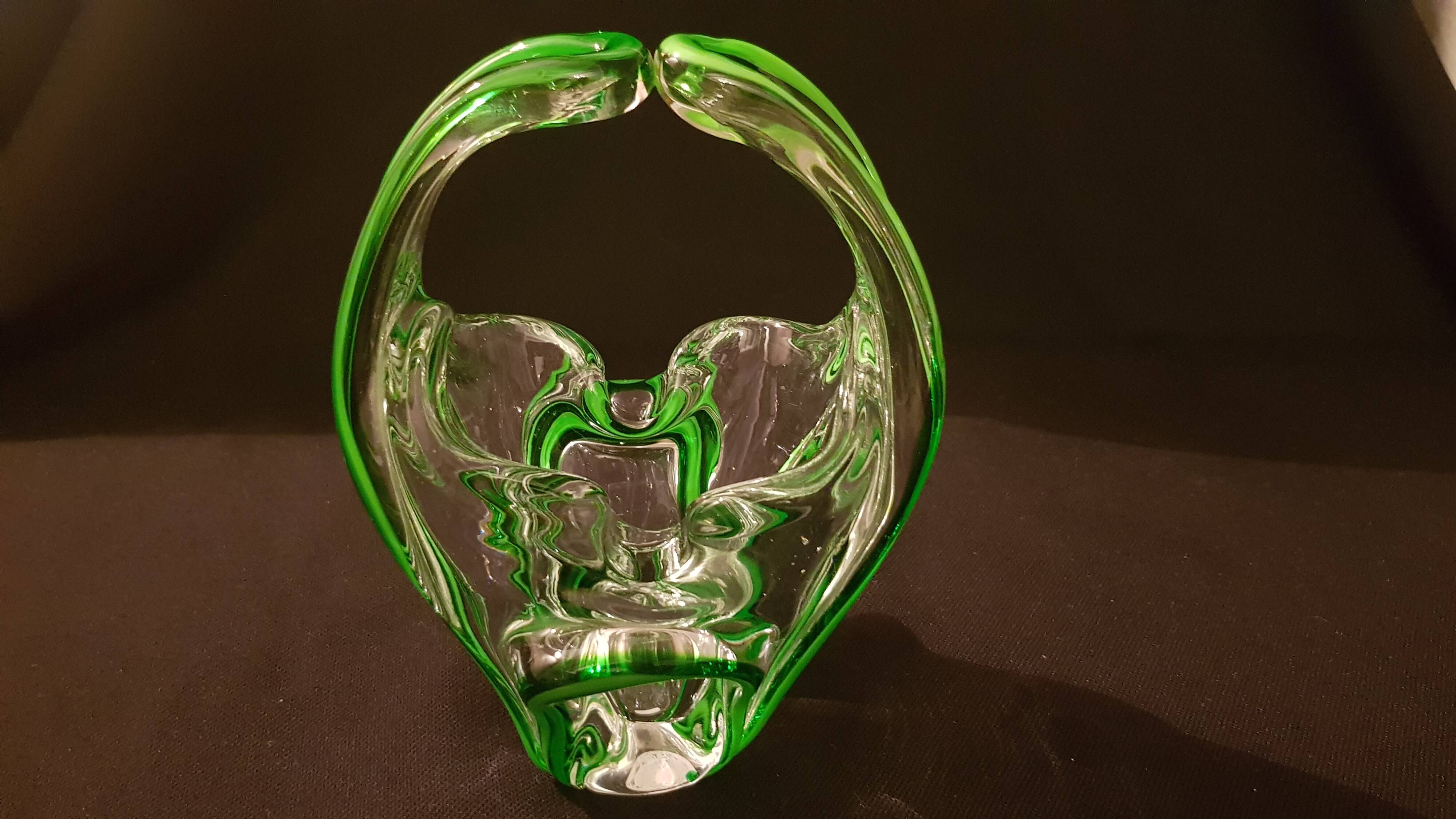 Crystal ashtray bowl in Murano style