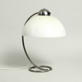 Large Mid Century metal table lamp with plastic shade by Schanzenbach Germa