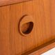 Scandinavian mid century teak mirror with a console, 1960s
