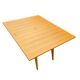 Table basse transformable scandinave en bois clair, années 60