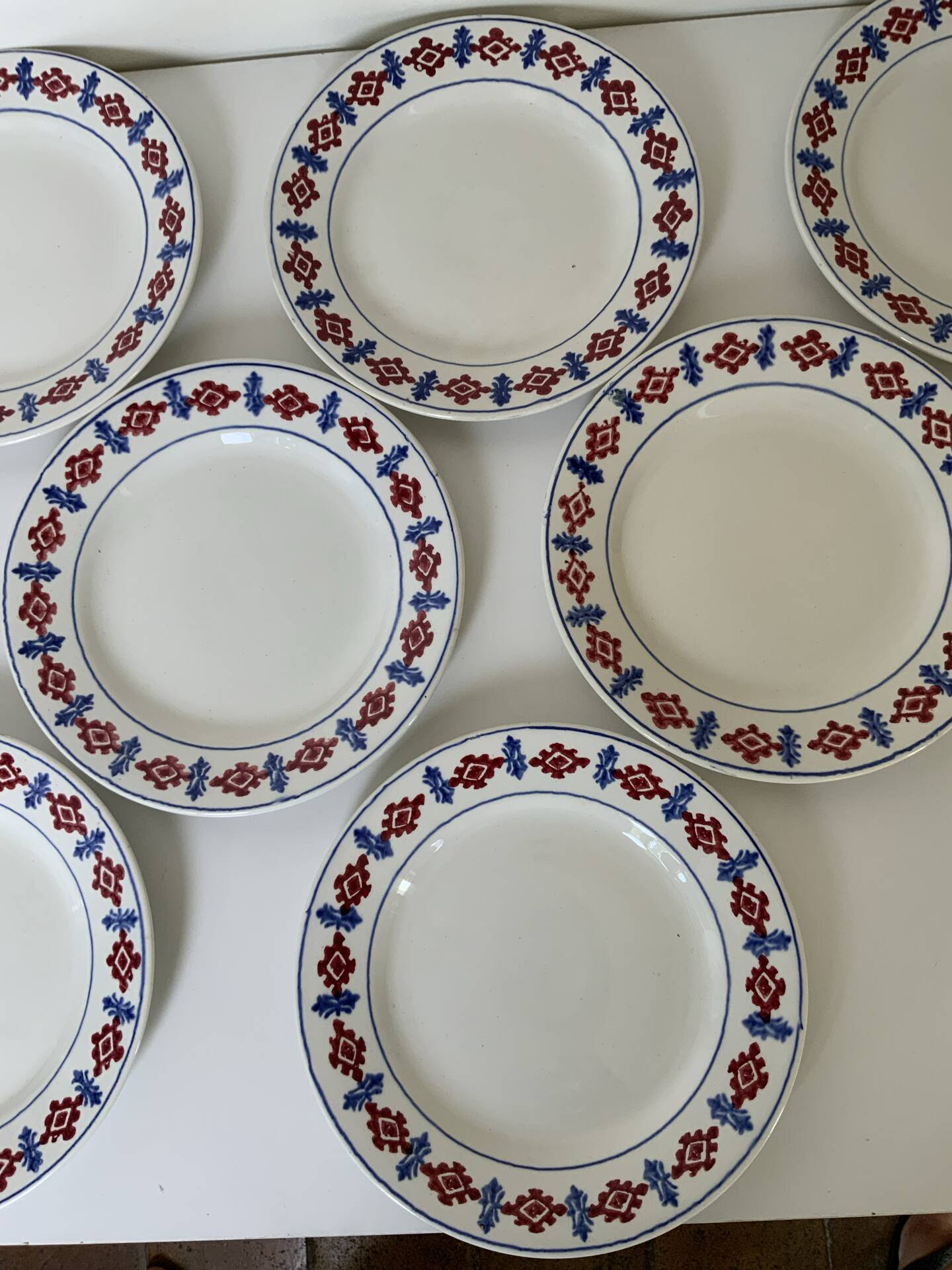 Ironstone plates