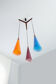 Suspension Holmegaard par E. Jacob, Danemark, années 1960.