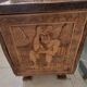 Coffre en bois exotique sculpté