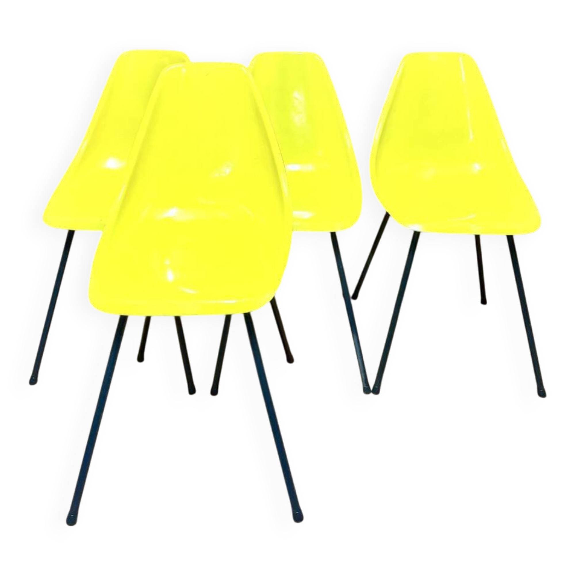 René Caillette fiberglass chairs