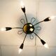 1950s sputnik spider CEILING LAMP brass stilnovo ära mid century