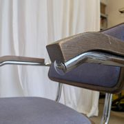 Set of 2 Vintage Office Purple Cesca Style Armchair / Stol Kamnik Yugo
