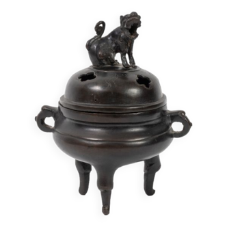 Indochina perfume burner in bronze