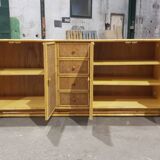 Rattan sideboard 1970