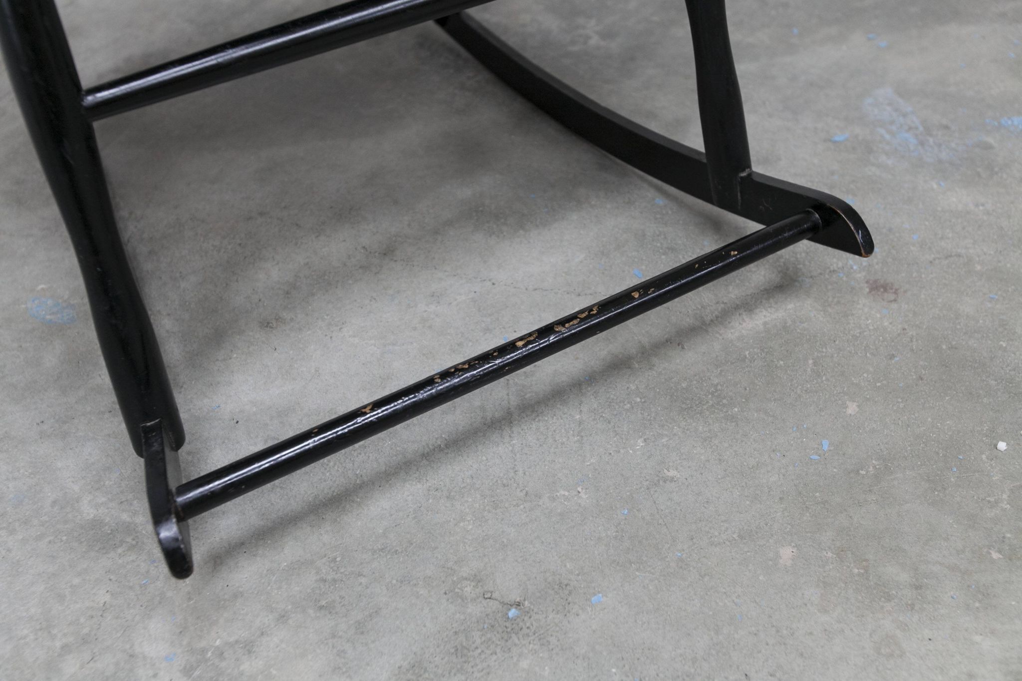 Grandessa rocking chair in black beech by Lena Larsson 1960 for Nesto