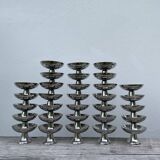 30 stainless steel cups 1970 Guy Degrenne