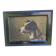 Ancient oil on canvas portrait of a Fox Terrier dog signed – Painting an