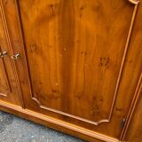 Large English solid wood library from the 19th century, 162cm.