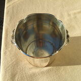 Silver metal champagne bucket