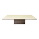 1970s travertine coffee table