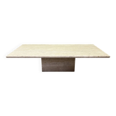 1970s travertine coffee table