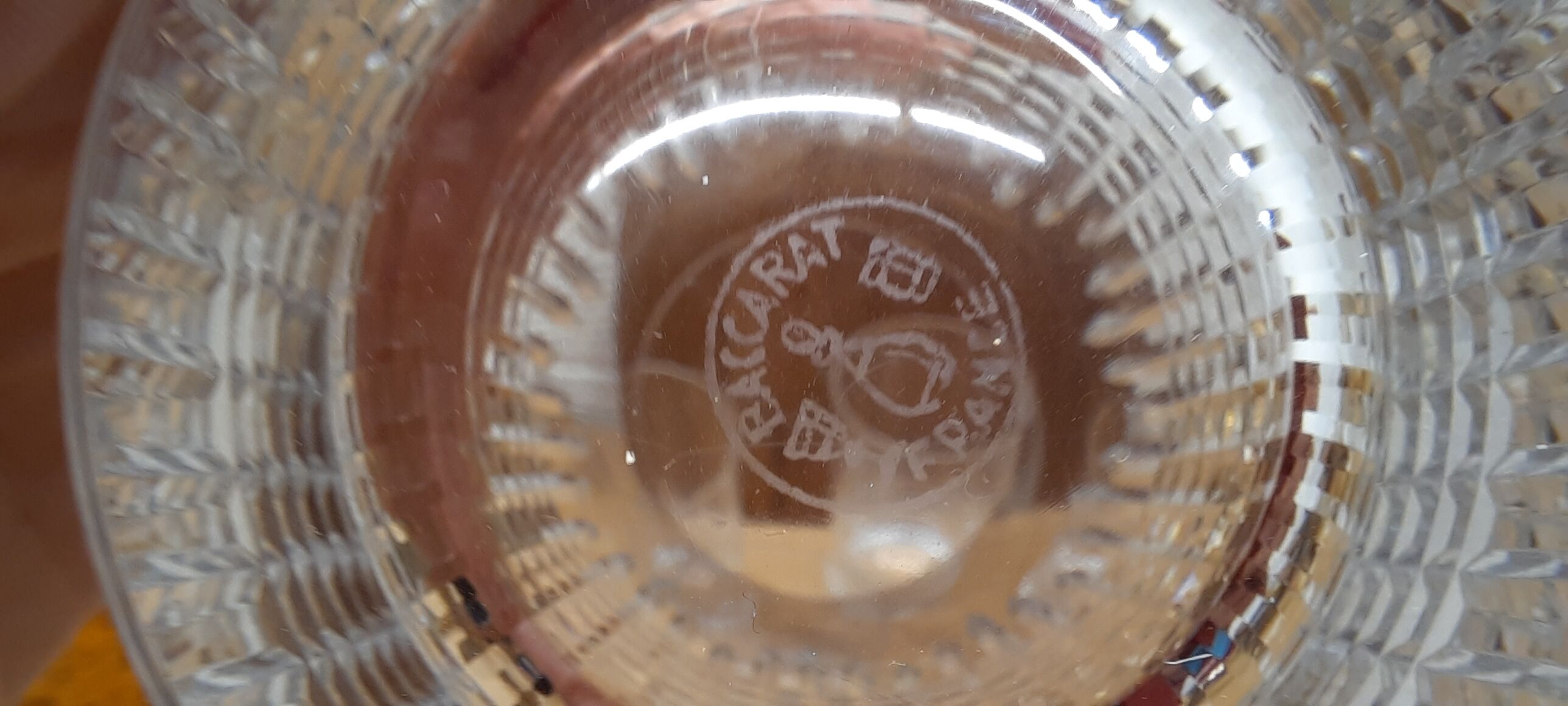 Lot 5 glasses with orangeade Baccarat