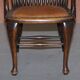 English captain's armchair Ralph Johnson in oak and leather.