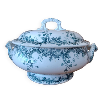 Earthenware soup tureen Saint-Amand and Hamage-