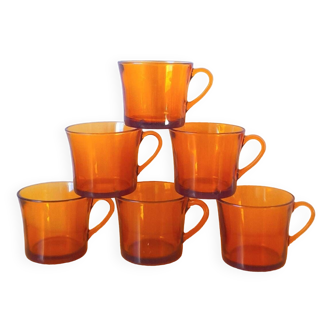 Tasses en verre Duralex 70s