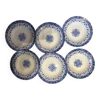 Vintage ironstone plates by Jules Vieillard