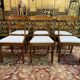Suite de 6 chaises anglaise en acajou restaurées