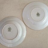 2 hollow plates in iron earth Moulin des Loups and Hamage