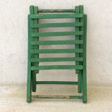 Former wooden fisherman folding stool