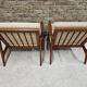 Pair of Scandinavian Danish teak armchairs 1960