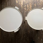 Pair of nesting coffee tables, space age Italian design 1960 Kastilia.