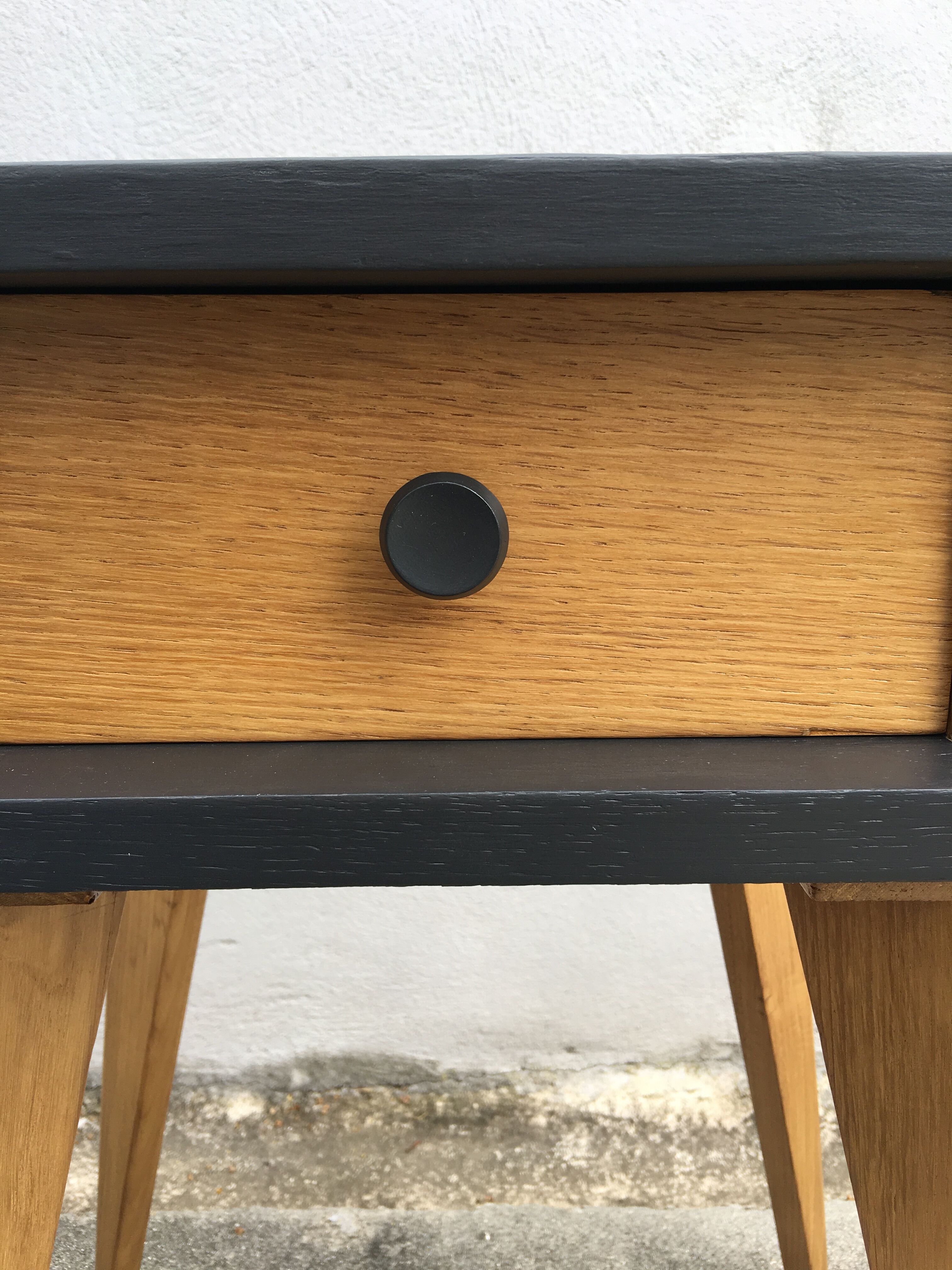 Vintage bedside feet compass restyled