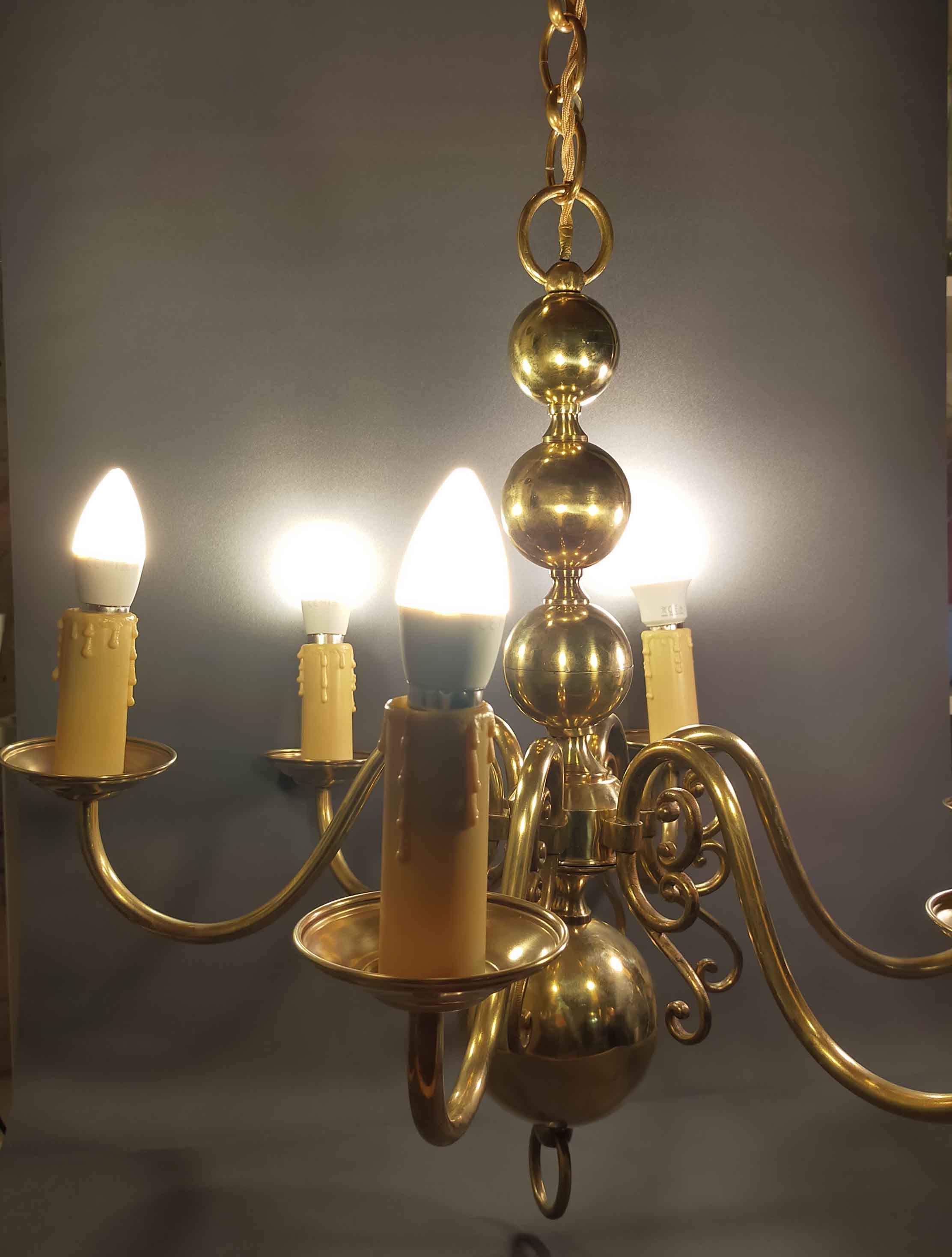Dutch chandelier 6 lights