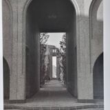 Art photography, town planning, architecture, arches vintage silver print, 1960s