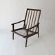 Fauteuil en teck scandinave design vintage des années 70 1970
