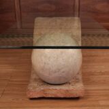 Table Basse En Pierre De Mactan Par Magnussen Ponte , 1980s