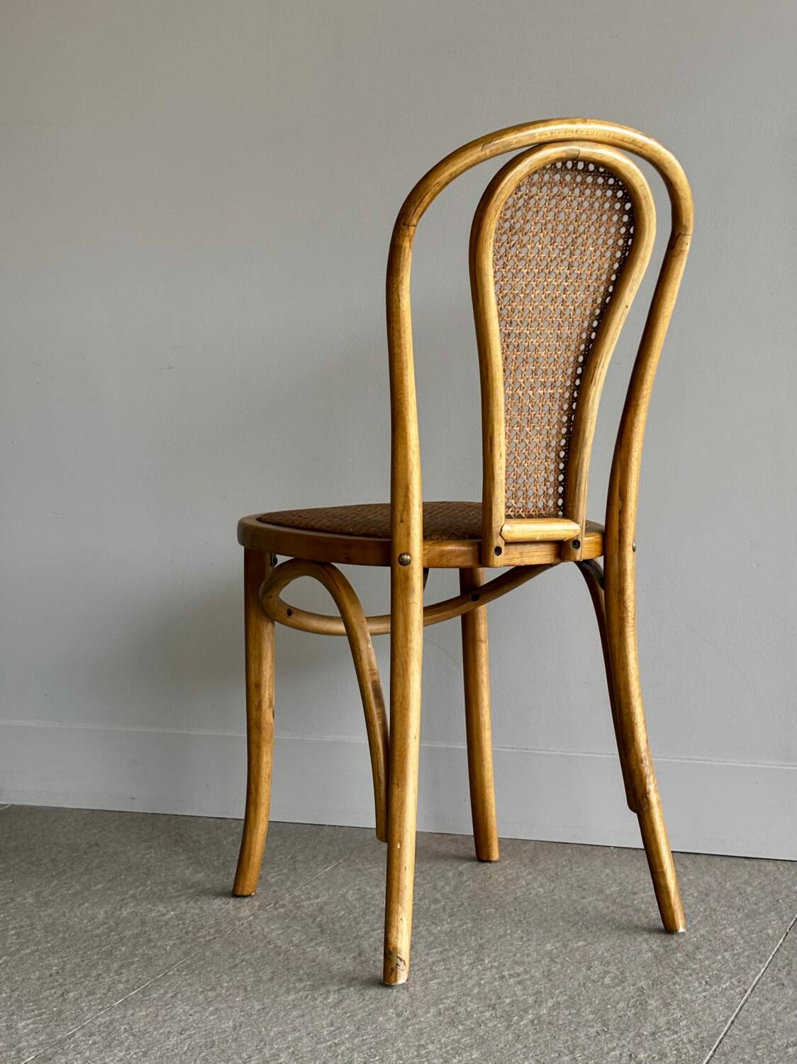Vintage bentwood bistro chair with caning – Thonet style
