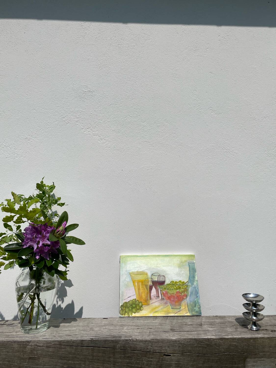 Still life painting on canvas