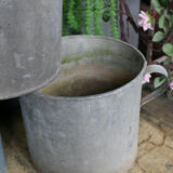Cache pot en zinc