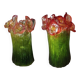 Pair of vintage bakelite vases resembling tulips – 1940s/50s