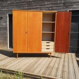 Vintage wardrobe dressing 3 doors