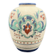 Vase céramique Art Deco décor Floral fleurs