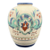Vase céramique Art Deco décor Floral fleurs