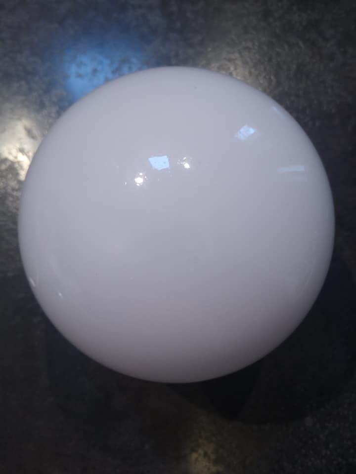 Old ceiling lamp/wall lamp white opaline globe Ø 15 cm Art Deco 1930 TBE